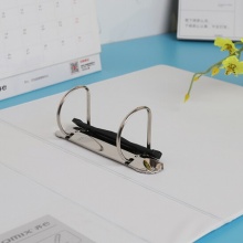 齊心（Comix）A0212 美式三面插袋2孔D型文件夾 A4 白色 1.5英寸