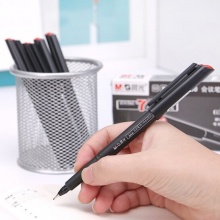 晨光(M&G) MG2180A 纖維會議筆 0.5mm 黑色 12支/盒