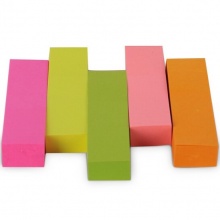 得力 7154 彩色熒光記事貼 50*15mm 混色