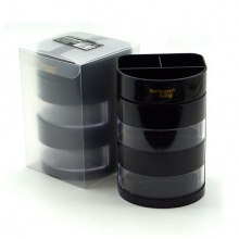 歐標(biāo) B2830 四層多功能筆筒 黑色