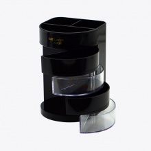 歐標(biāo) B2830 四層多功能筆筒 黑色