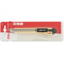 得力 2031 小號(hào)帶金屬護(hù)套美工刀 9mm