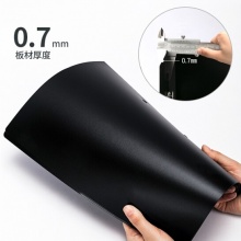 得力 5302 經(jīng)濟型雙強力夾 A4 黑色 18mm