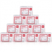 得力 0051 金屬三角回形針 100枚/盒