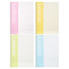 得力 7689 螺旋裝訂本 A4 混色 80頁