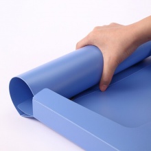 齊心 HC-75 辦公必備PP檔案盒 A4 藍(lán)色 75mm