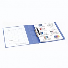 齊心（COMIX）TC532AD 二孔D型文件夾 A4 藍色 1.5寸