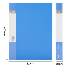 得力 5005ES 資料冊(cè) A4 藍(lán)色 60頁(yè)