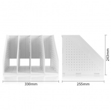 得力 78996 四聯(lián)折疊文件框 淺灰