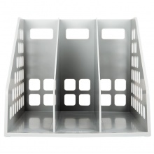 得力 9830 三聯(lián)一體文件框 灰色