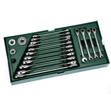 世達 09908 19件全拋光兩用快扳組套 