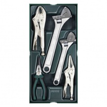 世達 09909 5件活動扳手及鉗子組套 