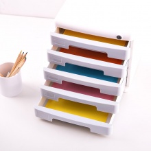 得力 9779 五層文件柜 灰色