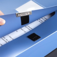 得力 5603 粘扣式檔案盒 A4 藍色 55mm