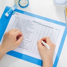 得力 9353 復寫板 A4 藍色