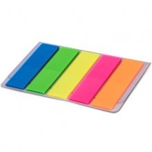 得力 9063 熒光膜指示標(biāo)簽 12*44mm 五色