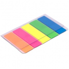 得力 9063 熒光膜指示標(biāo)簽 12*44mm 五色