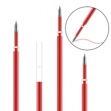 得力 6906 中性筆芯 0.5mm 彈簧頭 紅色 20支/盒