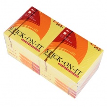 益而高 TY654 告示貼 75*75mm 黃色 100張