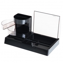 得力 903 多功能組合筆筒 黑色