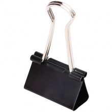 得力 9541 長尾夾 51mm 黑色 12個/盒