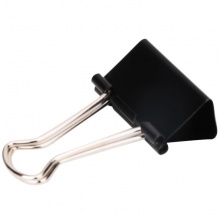 得力 9541 長尾夾 51mm 黑色 12個/盒