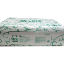 潔云 156303 雅致生活單層折疊式擦手紙 200張/包 20包/箱 按箱銷售