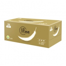 潔云 13213201 絨觸感3層136抽盒裝面紙 3盒/提 16提/箱 按箱銷售