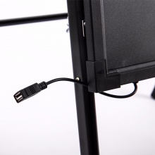 得力 8733_A型架電子熒光黑板 50*70cm 黑色