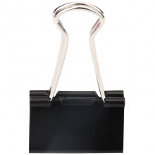 得力 9545 長尾夾 19mm 黑色 12個/盒