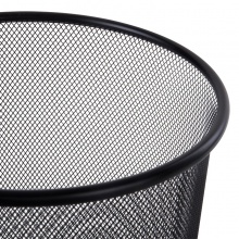 得力 9190 金屬網(wǎng)狀垃圾桶 266*218*280mm 黑色