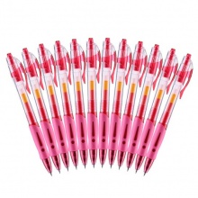 晨光 GP-1008 按動式中性筆 0.5mm 紅色 12支/盒 按盒銷售