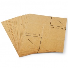 得力(Deli) 3481 憑證包角 195*145mm 棕黃 25張/包