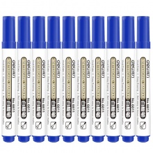 得力 6811 白板筆 2.0mm 藍(lán)色 10支/盒 按盒銷售