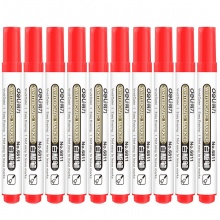 得力 6811 白板筆 2.0mm 紅色 10支/盒 按盒銷售