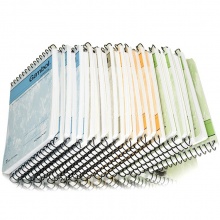 渡邊 SA7503/SA7506 螺旋裝訂本 A7 混色 50頁 24本/封 按封銷售