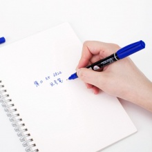 得力 6824 小雙頭油性記號筆 藍色 按支銷售