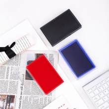 得力 9864 方形快干印臺(tái) 138*88mm 藍(lán)色