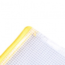 得力 5654 透明網格拉鏈袋 A4 混色