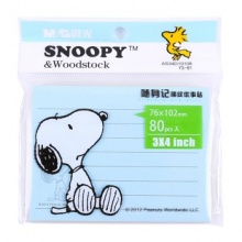 晨光 M＆G YS-81 Snoopy橫線多彩自粘便條紙 76*102mm 80頁