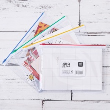 得力 5524 透明拉鏈袋 A5 混色 12個/包 按包銷售