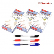 百能 10093055 按擎式圓珠筆 0.5mm 紅色