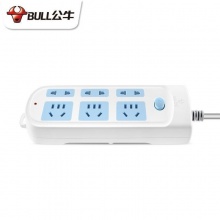 公牛 GN-609 單控六聯(lián)接線板插座 5米 新國際