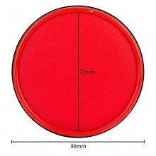 得力 9859 快干印臺 89mm 紅色