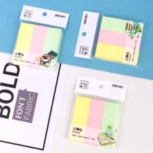 得力 66306 記事貼 76*25mm 混色 3色*100張