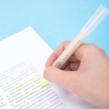 得力 S731 單頭細(xì)桿熒光筆 黃色 12支/盒