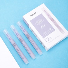 得力 S731 單頭細桿熒光筆 紫色