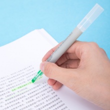 得力 S731 單頭細桿熒光筆 綠色