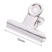 得力 9523 圓形鐵票夾 51mm 6個/袋