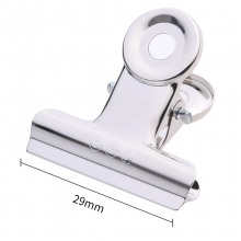 得力 9525 圓形鐵票夾 29mm 6個(gè)/袋